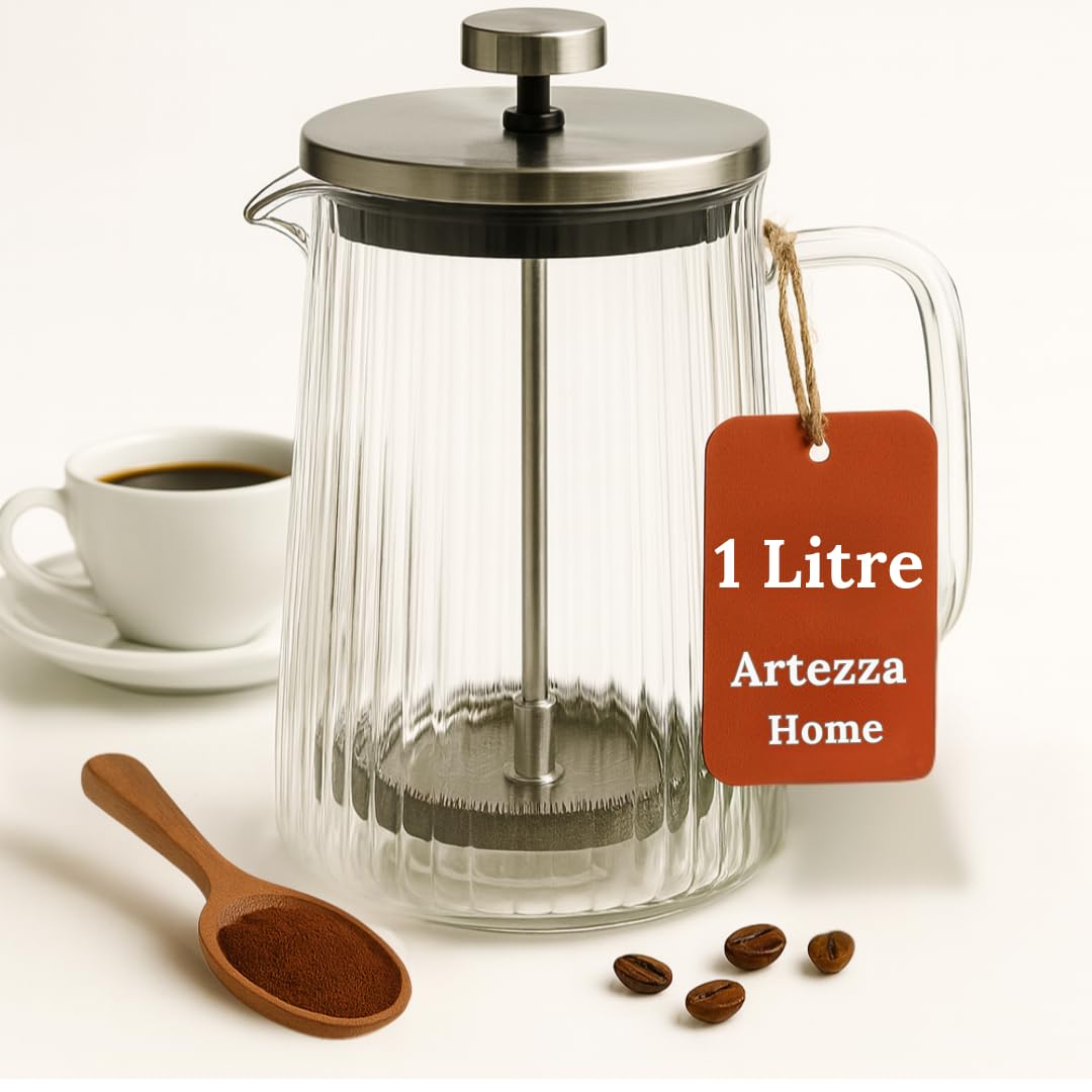 Glass French Press Coffee Maker 34oz T482