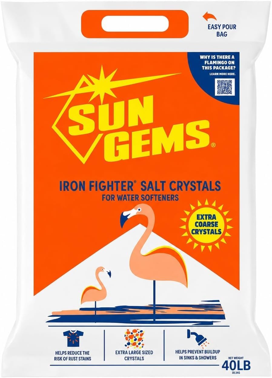 40 lb Extra Coarse Water Softener Salt Crystals L4267