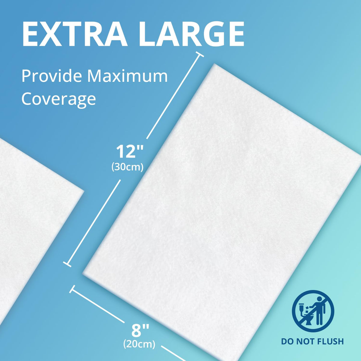 Small Adult Diapers with Tabs, 15 Count & Ultra Thick Bathing Wipes R61869