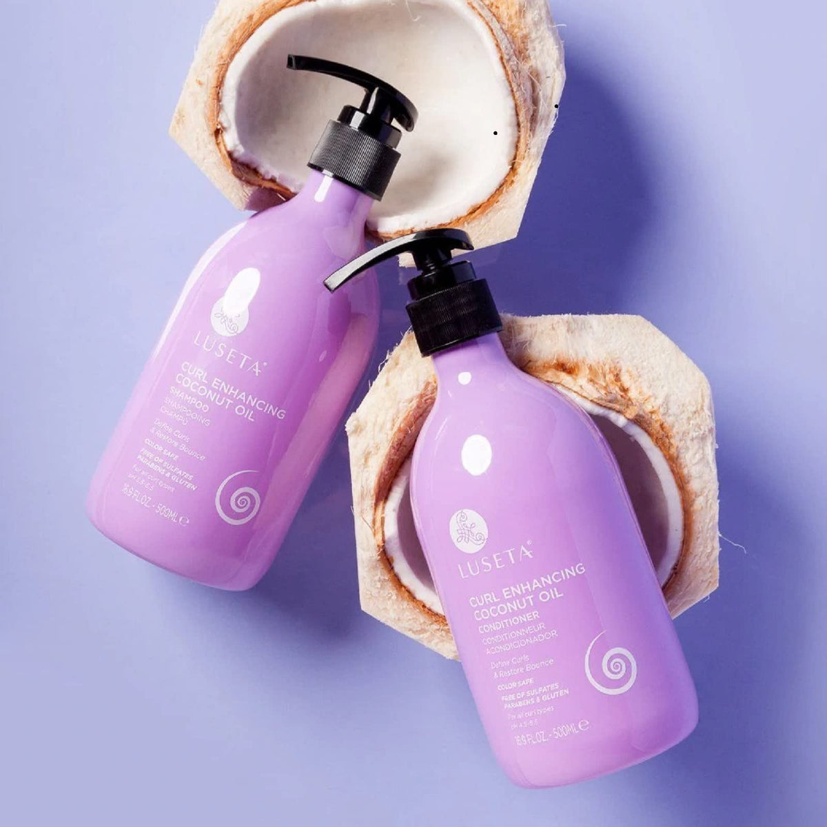 Coconut Oil Shampoo & Conditioner Set and Leave in Conditioner and Curly Hair Mask U8244