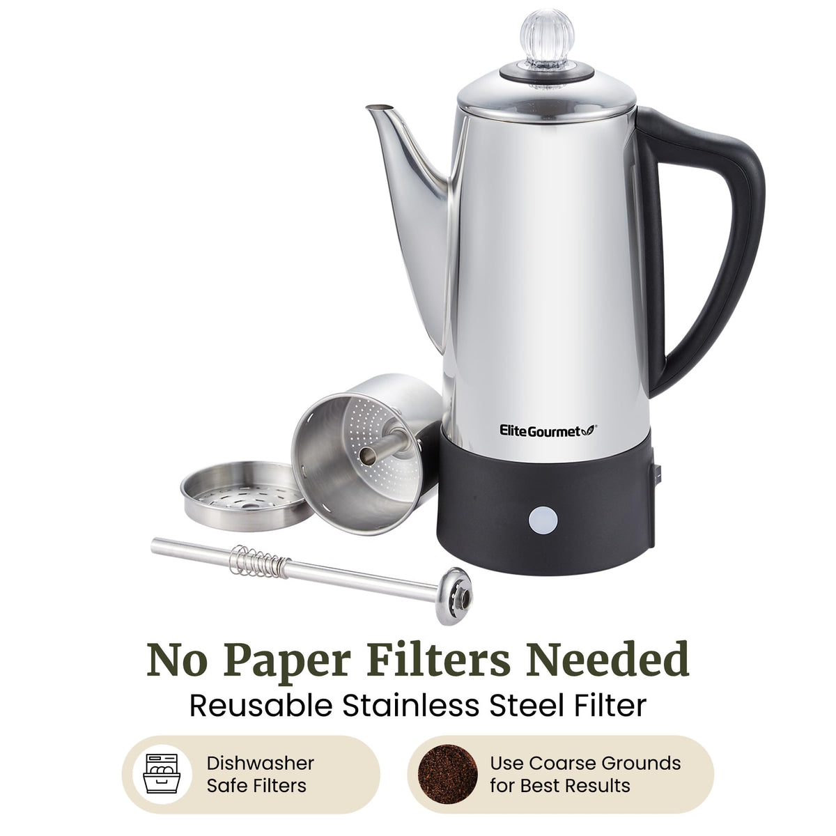 6-Cup Electric Coffee Percolator K427332