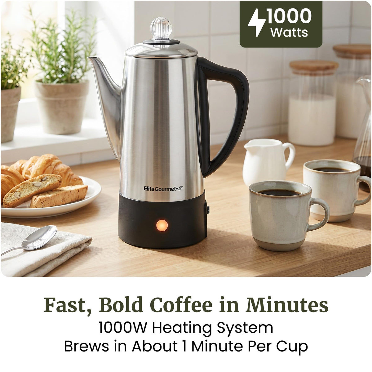 6-Cup Electric Coffee Percolator K427332