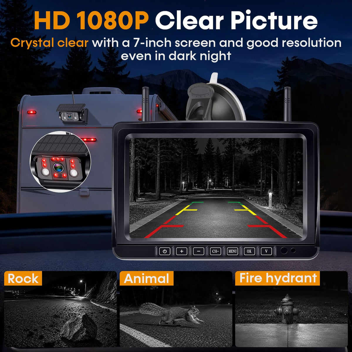 1080P Magnetic Backup Camera W479381