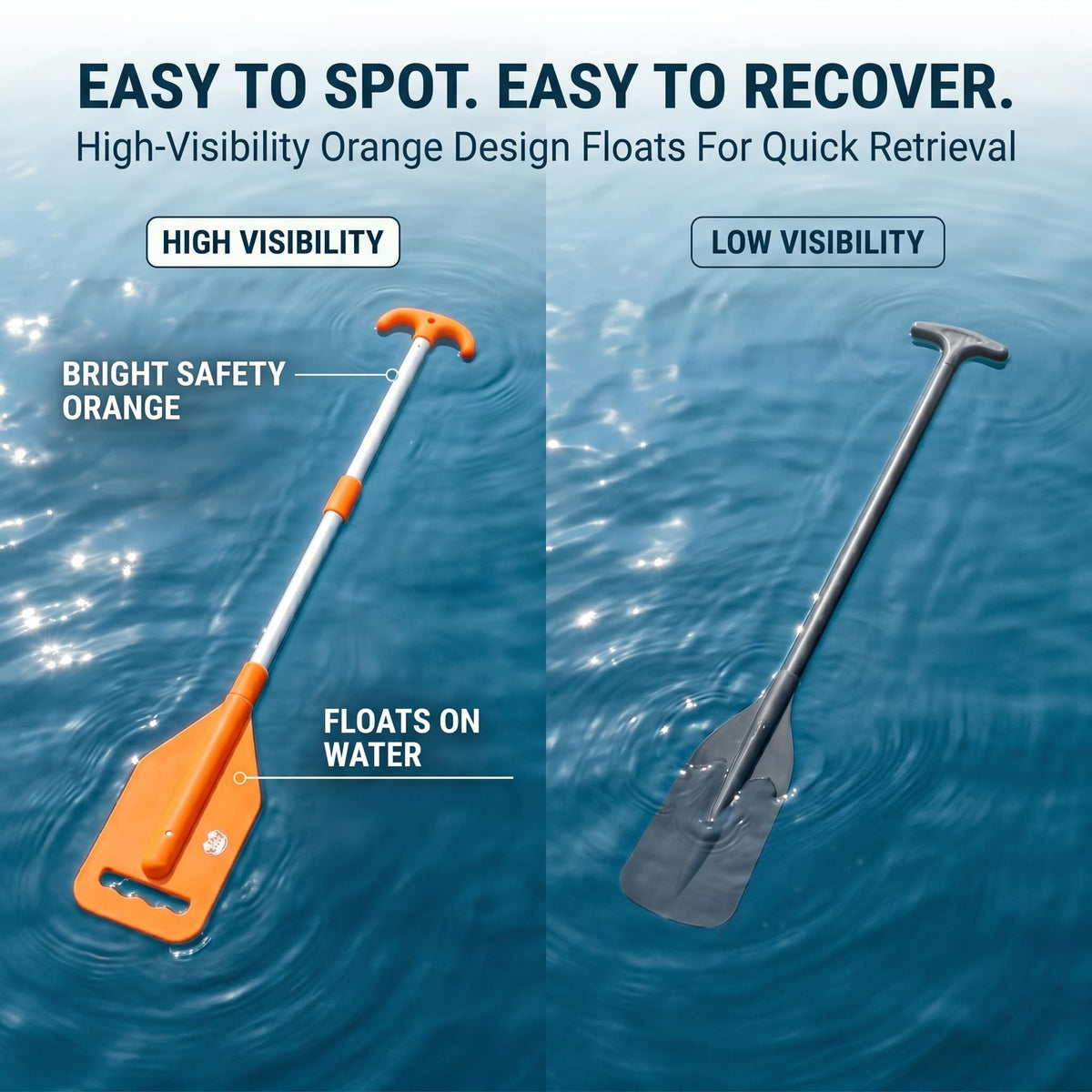 Telescoping Emergency Paddle with T-Grip Handle N830845